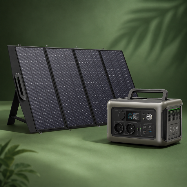 600W Solar Ready Portable Power Station – 299Wh LiFePO4 Emergency Backup Power