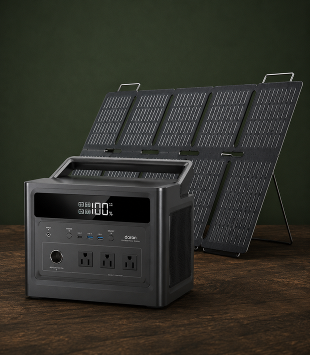 <h3>600W Portable Solar Power Station with 100W Solar Panel</h3>